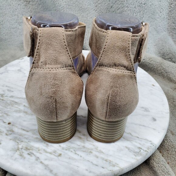 Naturalizer Shoes Womens Size 6 Brown Faux Leather Adele Cross Strap Sandals - Picture 7 of 10